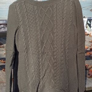 Croft & Barrow Forest Green Cable Knit Sweater